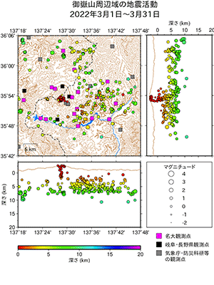地震活動/2022年3月1日〜3月31日