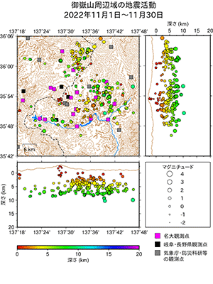 地震活動/2022年11月1日〜11月30日