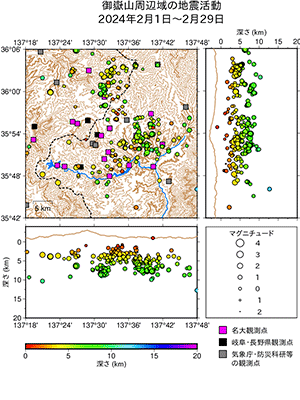 地震活動/2024年2月1日〜2月29日
