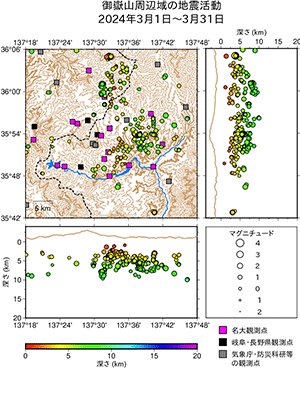 地震活動/2024年3月1日〜3月31日