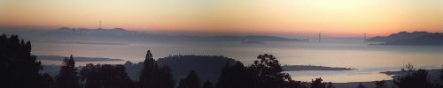 panorama view of Bay area