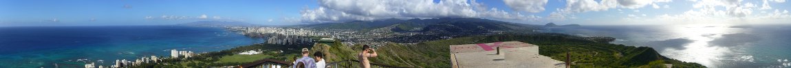 panorama view of Diamond Head