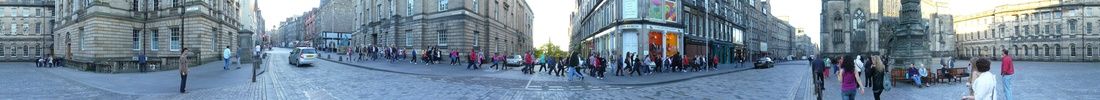 panorama view of Edinburgh