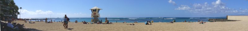 panorama view of Hawaii beach