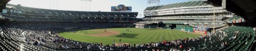 panorama view of Oakland studium