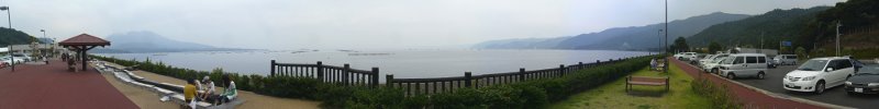 panorama view of Sakurajima