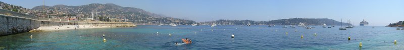 panorama view of villefranche