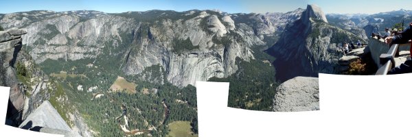 panorama view of Yosemite