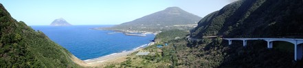 panorama view of Hachijojima